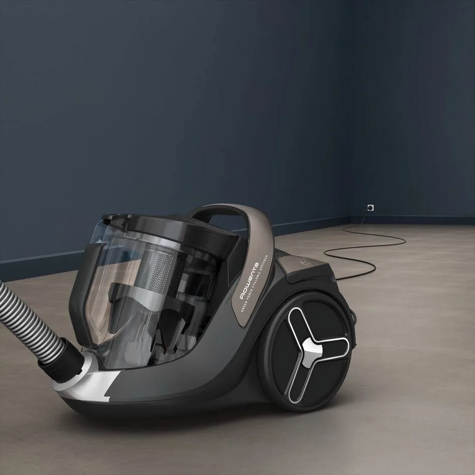 Пилосос Rowenta безмішковий Green Force Cyclonic Effitech+, 500 Вт, контейнер - 2,5 л, HEPA-фільтр, чорний.