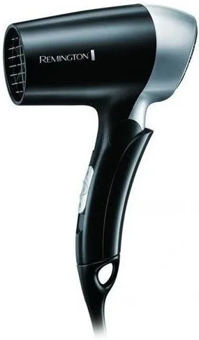 Фен Remington Travel, 1400Вт, 2 швидкості, складана ручка, чорний.