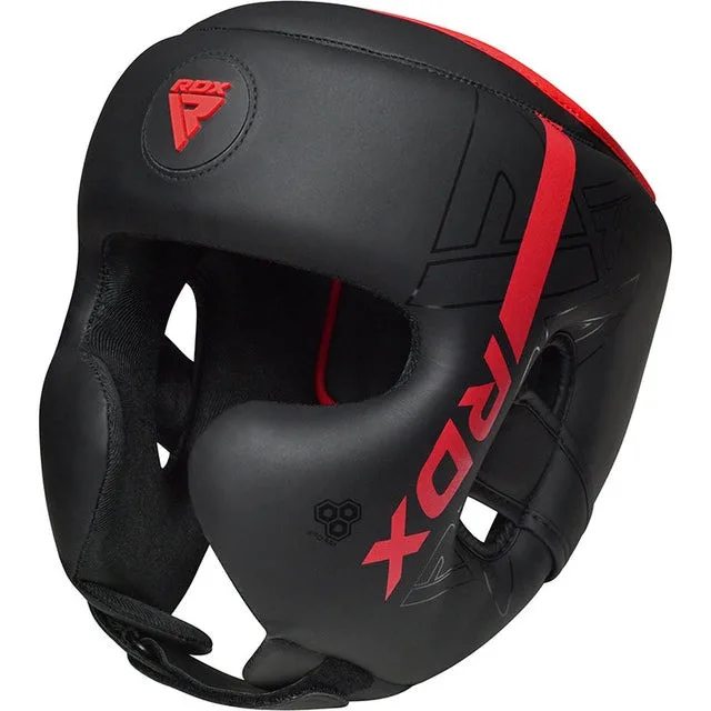 Боксерський шолом RDX PU-шкіра M Червоний