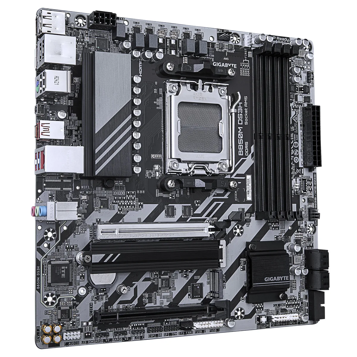 Материнська плата GIGABYTE B850M DS3H sAM5 B850 4xDDR5 M.2 HDMI DP mATX