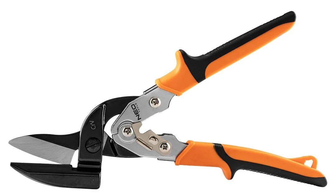 Ножиці для металу Neo Tools, вигнуті, CrMo, 250 мм.