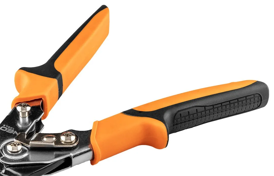 Ножиці для металу Neo Tools, вигнуті, CrMo, 250 мм.