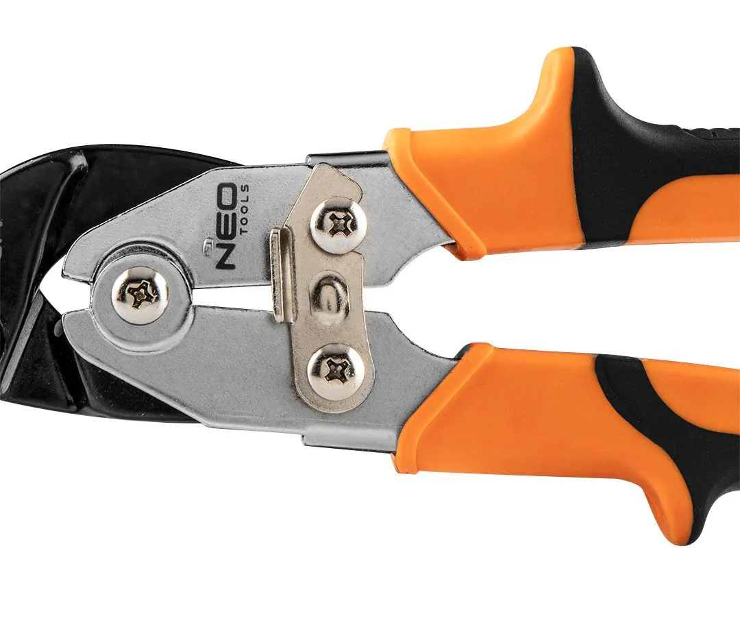 Ножиці для металу Neo Tools, вигнуті, CrMo, 250 мм.