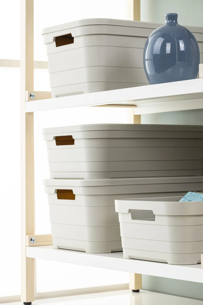 Кошик IDEA HOME Пластиковий 24х18х16,5 см Бежевий