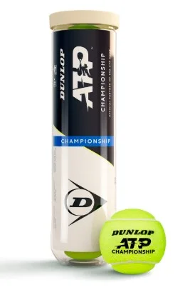 М'ячі для тенісу Dunlop Гума фетр 4 шт Жовті