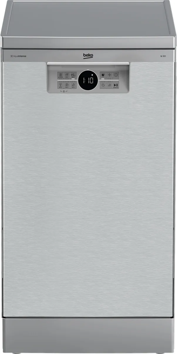 Посудомийна машина Beko, 10 комплектів, клас енергоефективності A++, ширина 45 см, нержавіюча сталь.