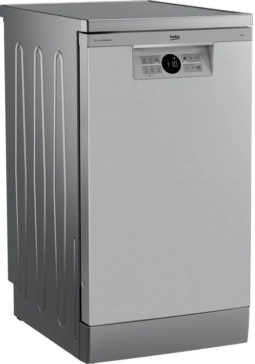Посудомийна машина Beko, 10 комплектів, клас енергоефективності A++, ширина 45 см, нержавіюча сталь.