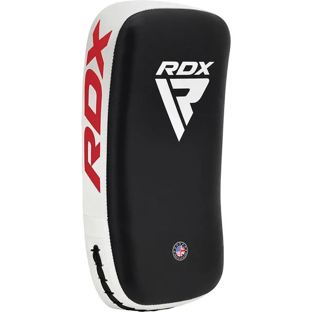 Пад для тайского бокса RDX искусственная кожа белая 1 шт.