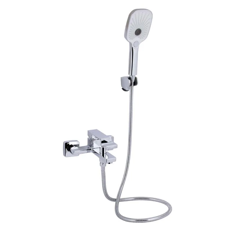 Змішувач для ванни Qtap Gemini QTGEM259CRM45681 хромований латунний 181х196х107 мм