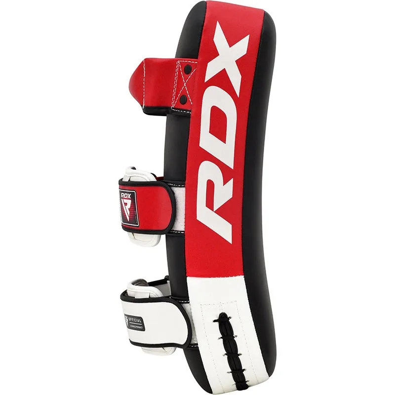 Пад для тайского бокса RDX кожа Maya Hide красный 37х19х8 см