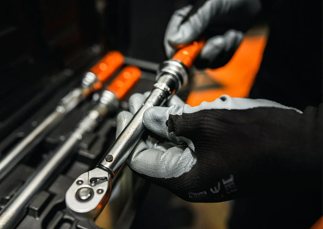 Робочі рукавички Neo Tools з нітриловим покриттям, розмір 9, сіро-чорні, упаковка 12 шт.