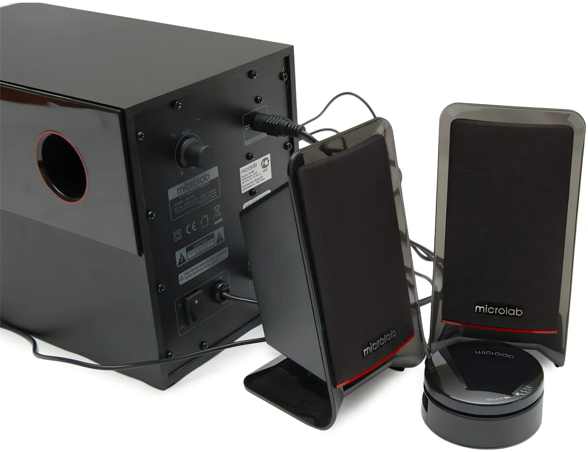 Акустична система Microlab 2.1 MDF 5 дюймів чорна 40 Вт