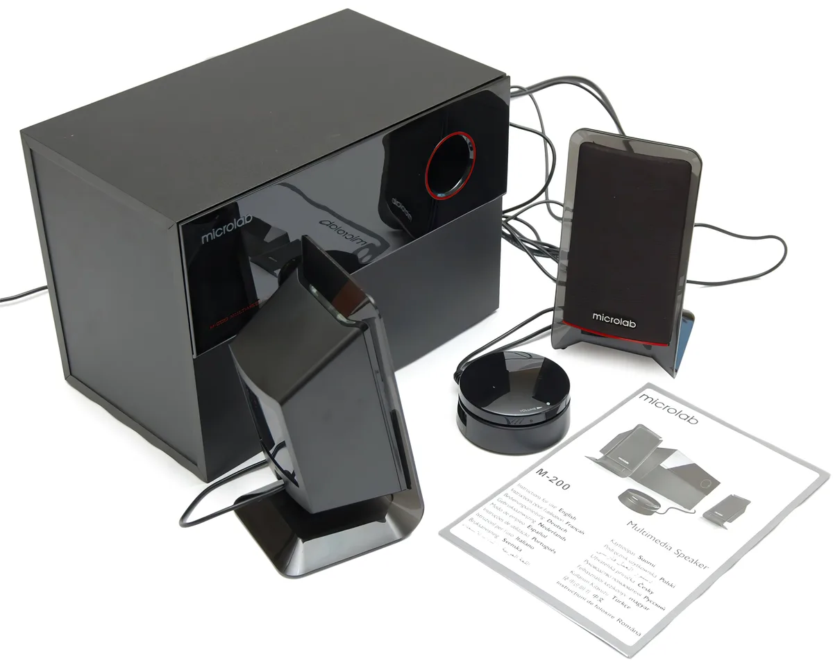 Акустична система Microlab 2.1 MDF 5 дюймів чорна 40 Вт
