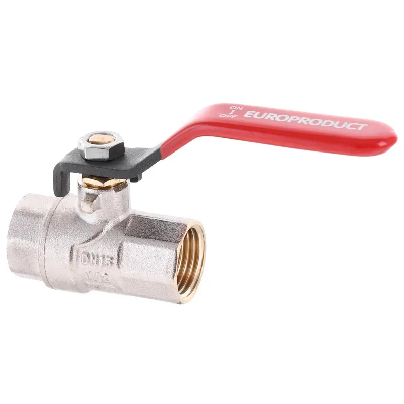 Кран кульовий Europroduct латунь 1/2" сталевий
