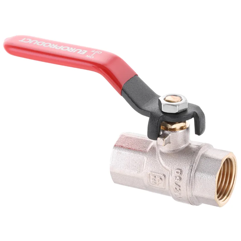 Кран кульовий Europroduct латунь 1/2" сталевий