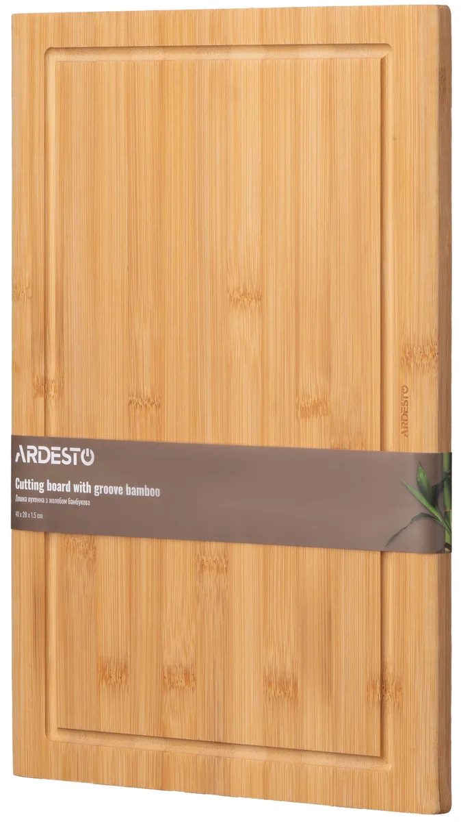 Кухонная доска с бортиком ARDESTO Midori, 40х28х15см, из бамбука