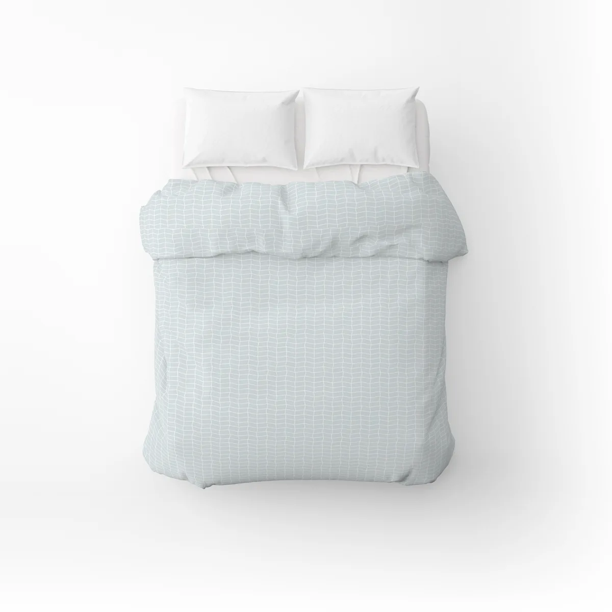 Підковдра бязева Home Line 145х215 см сіро-блакитна 100% бавовна