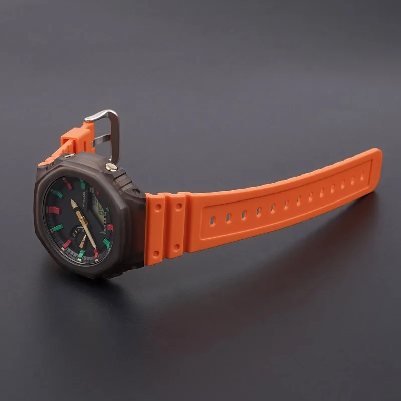 Ремінець Casio полімер 16 мм жовтогарячий