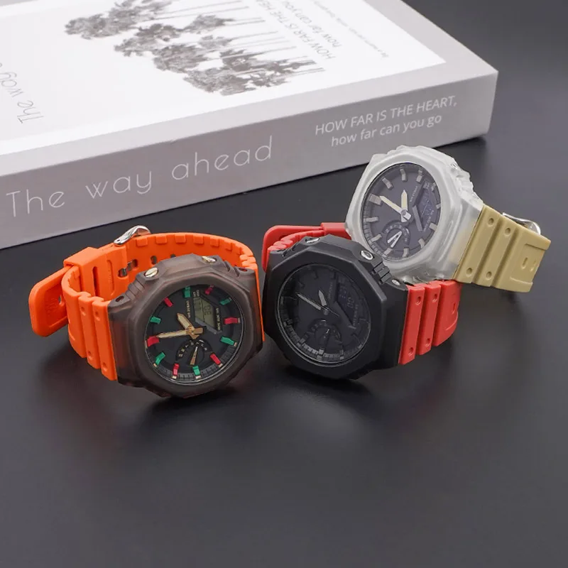 Ремінець Casio полімер 16 мм жовтогарячий