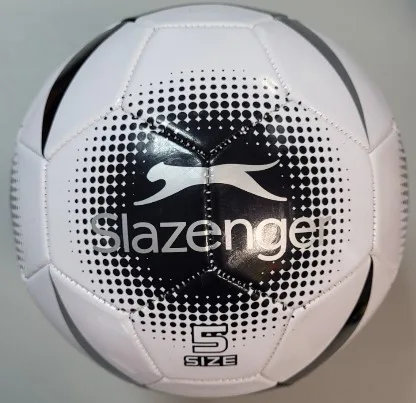 Футбольний м'яч Slazenger синтетичний розмір 5 білий чорний срібний