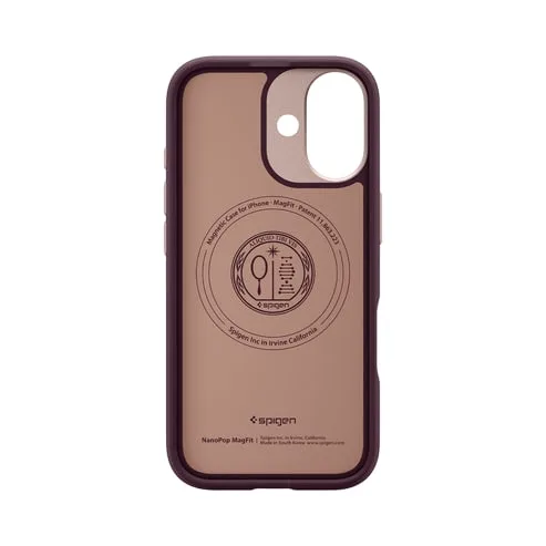 Чохол Spigen для iPhone 17, Nano Pop MagFit, Burgundy Bean