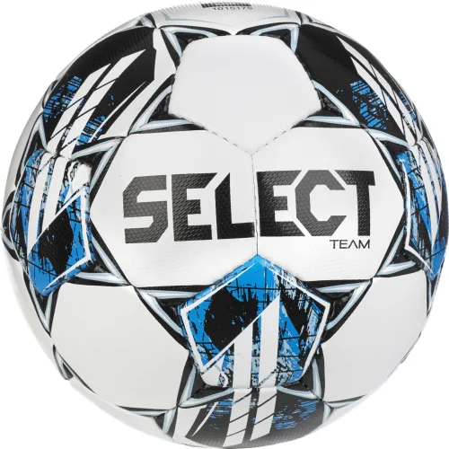 Футбольний м'яч Select шкіра розмір 5 біло-синій