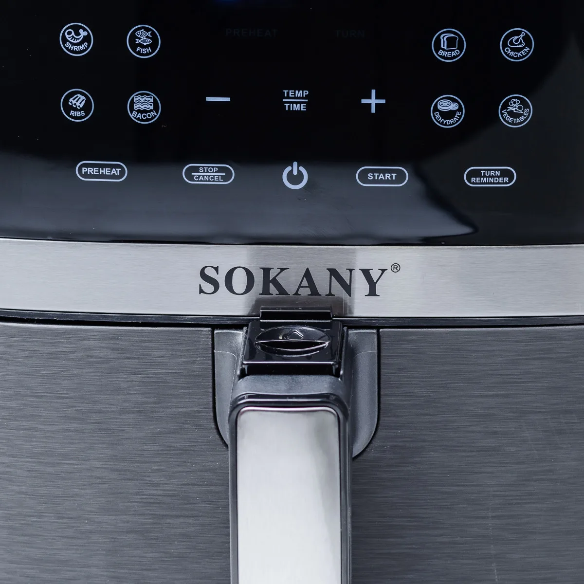 Мультипіч аерогриль Sokany термостійкий пластик 8,5 л чорна