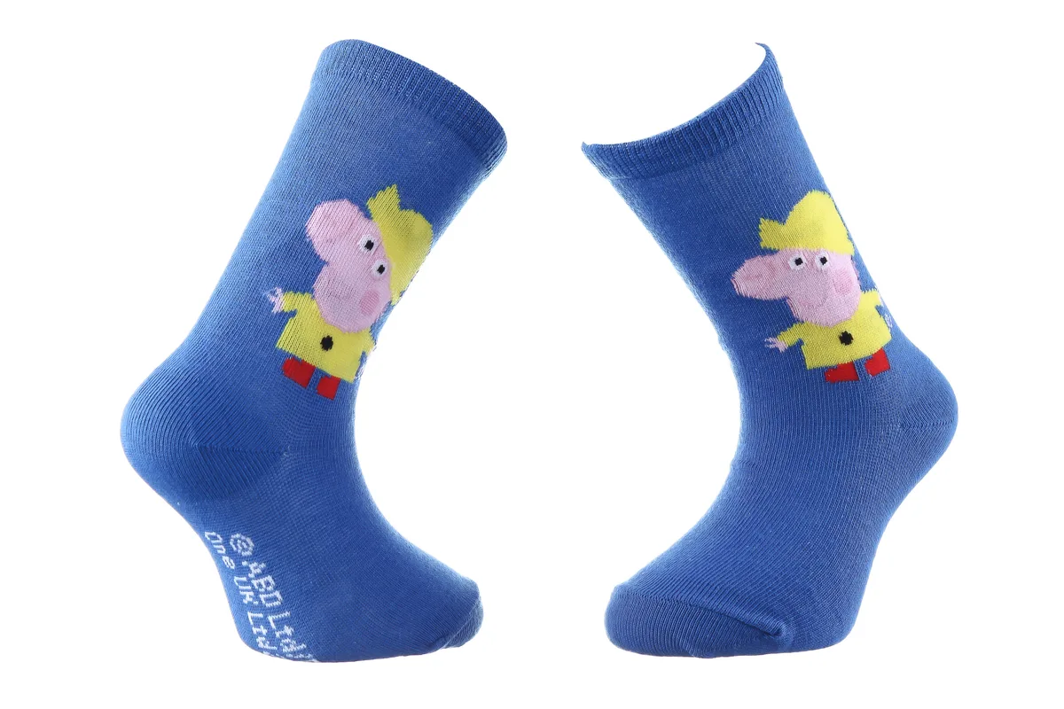 Шкарпетки PEPPA PIG 60% бавовна розмір 19-22 синій