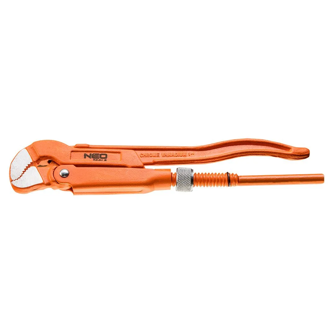 Трубный ключ Neo Tools, 45°, диапазон захвата 0-26мм, длина 330мм.