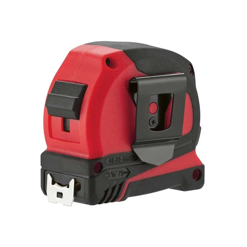 Рулетка Milwaukee Pro Compact, 8м х 25мм, з механізмом фіксації, виготовлена з АБС-пластику.