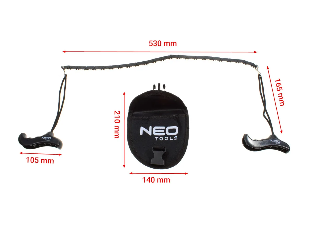 Ручна ланцюгова пила Neo Tools, 53 см, вага 150 г.