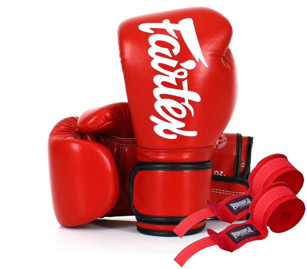 Боксерські рукавиці Fairtex мікрофібра 16 унцій червоні