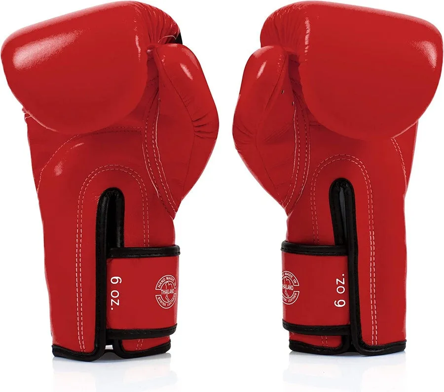 Боксерські рукавиці Fairtex мікрофібра 16 унцій червоні