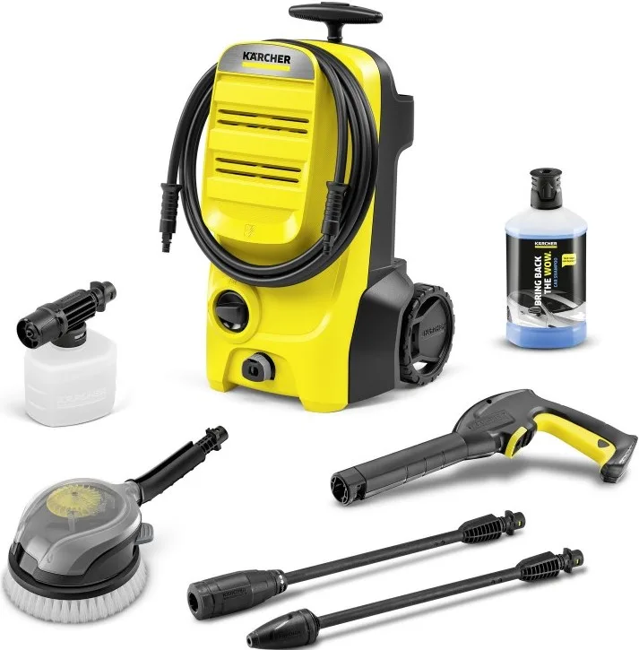 Високонапірна мийка Karcher K 4 CLASSIC CAR, 1200 Вт, 20-190 бар, 420 л/год, шланг 5 м, вага 4.6 кг.