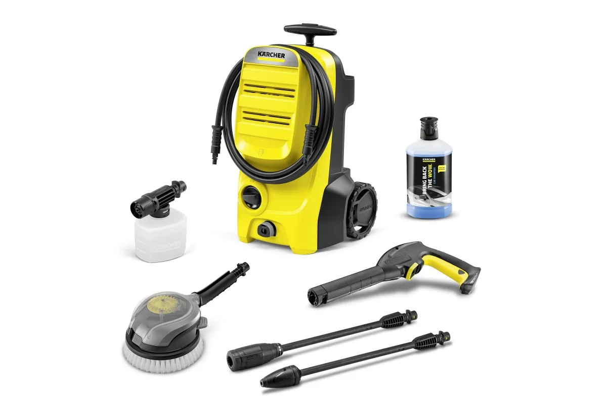 Високонапірна мийка Karcher K 4 CLASSIC CAR, 1200 Вт, 20-190 бар, 420 л/год, шланг 5 м, вага 4.6 кг.