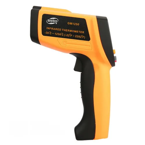 Пірометр інфрачервоний BENETECH GM1250 -30 до 1250 °C 20:1 чорний