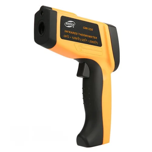 Пірометр інфрачервоний BENETECH GM1250 -30 до 1250 °C 20:1 чорний