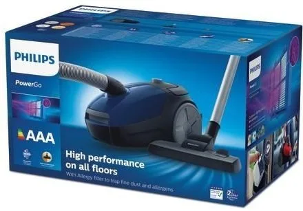 Пилосос Philips мішковий 750Вт 3л НЕРА синій