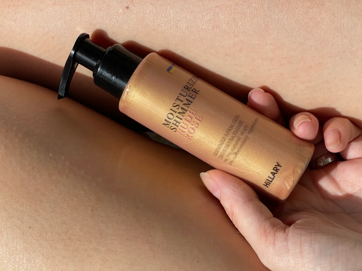 Шиммер крем-гель зволожувальний Hillary Nudе Rose Moisturizing Shimmer, 100 мл