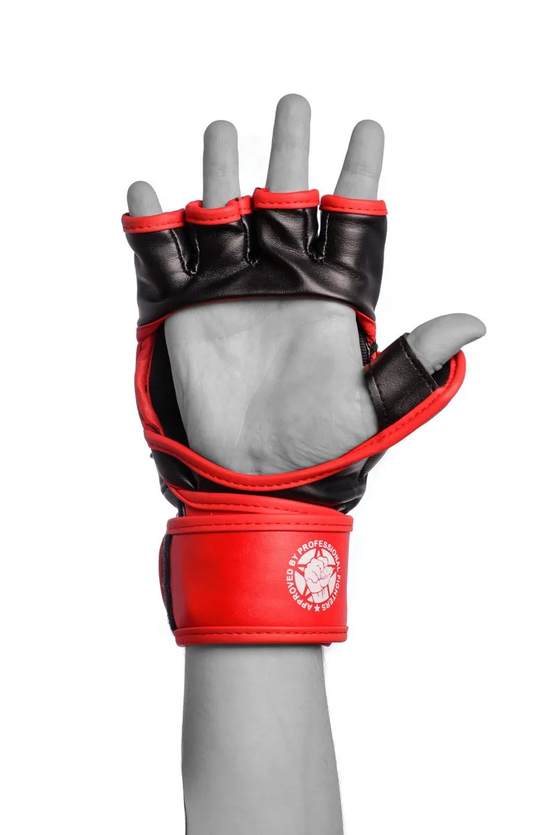 Перчатки для MMA Active Point Искусственная кожа L Черные Красные