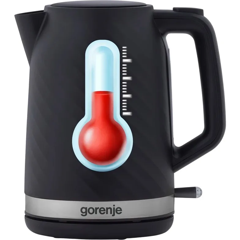 Електрочайник Gorenje 1,7 л Пластик Чорний 2200 Вт
