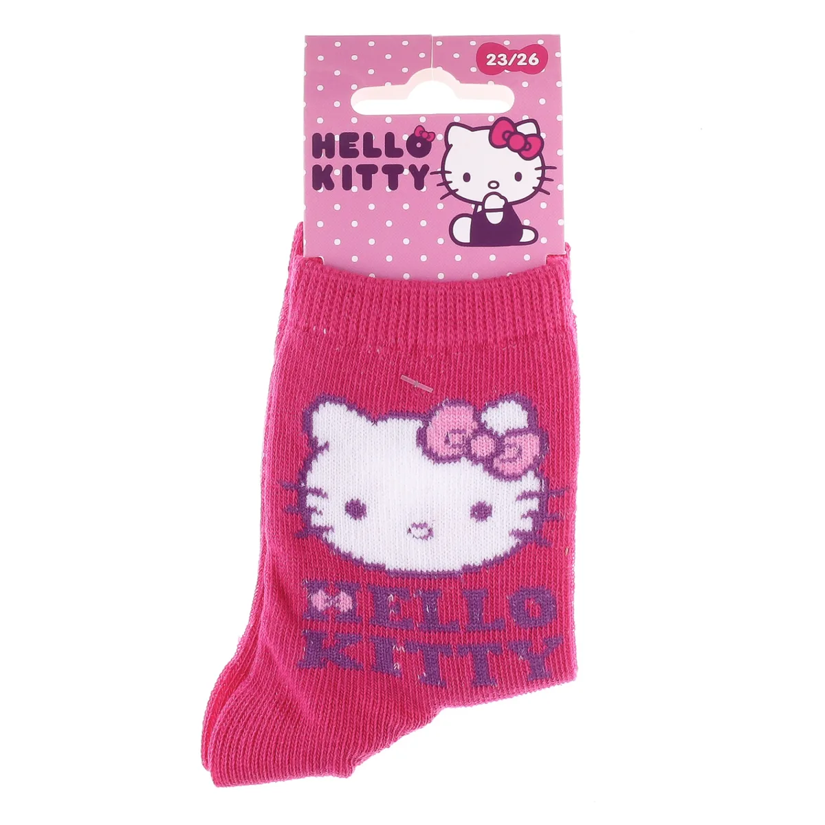 Шкарпетки Hello Kitty 56% бавовна 19-22 сірі