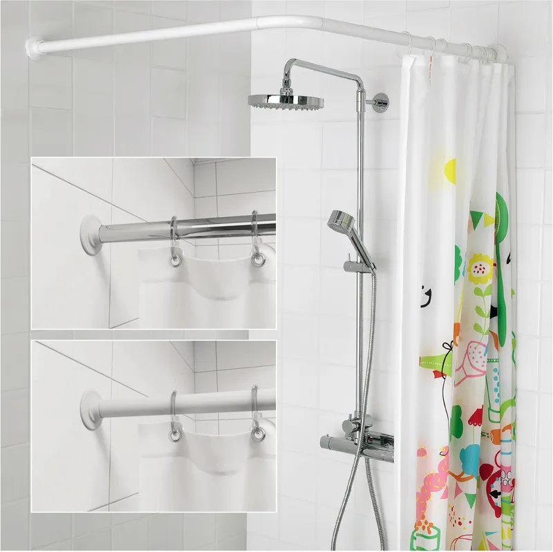 Штанга для штор Mixxus алюминий 80x80 см белая