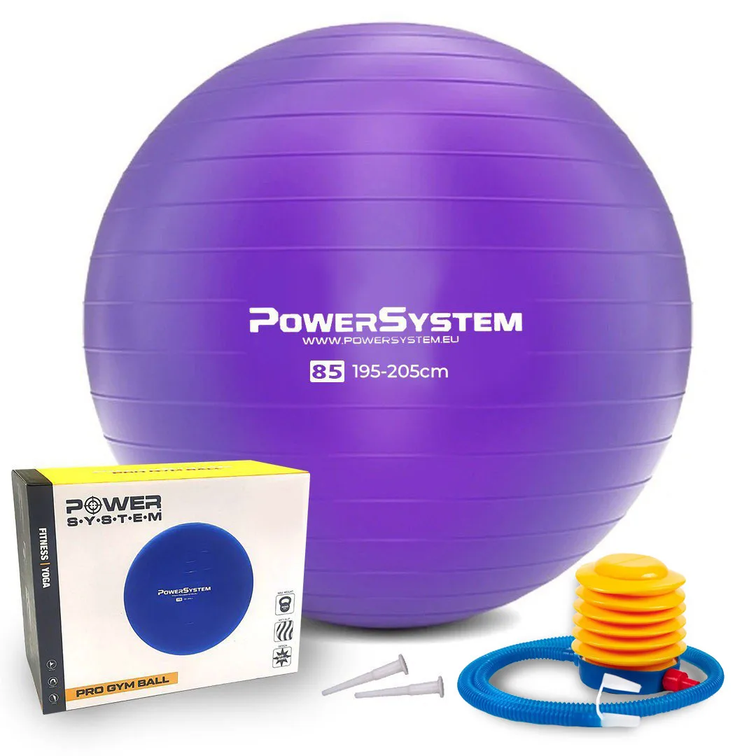 М'яч для фітнесу Active Point PVC 85 см Фіолетовий