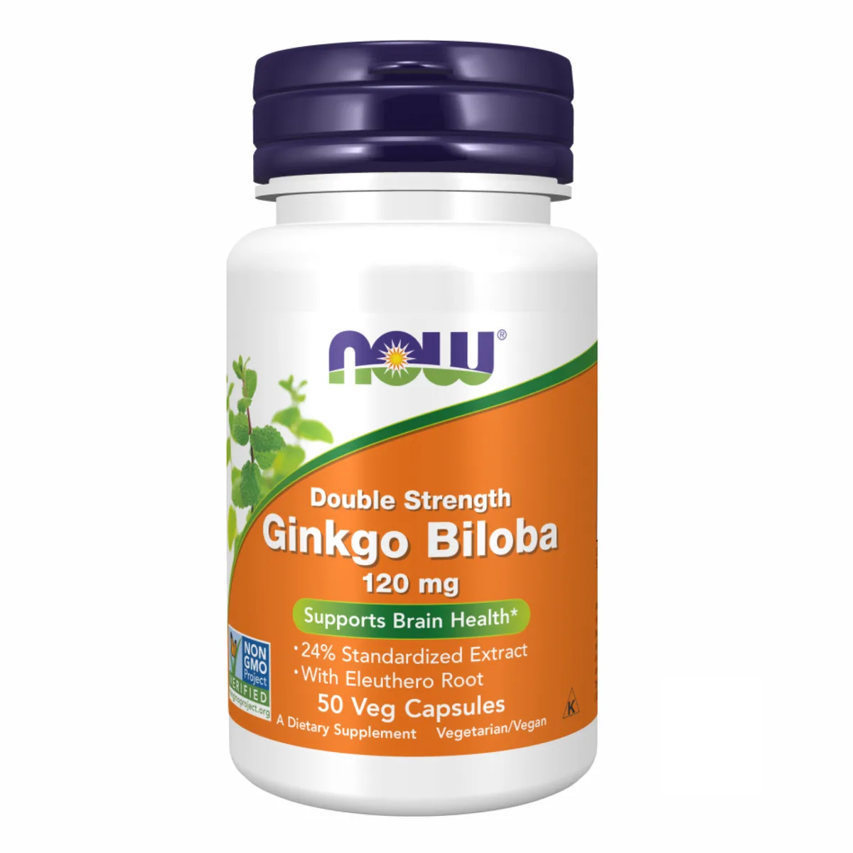 Ginkgo Biloba Now Foods 120 мг 50 капсул