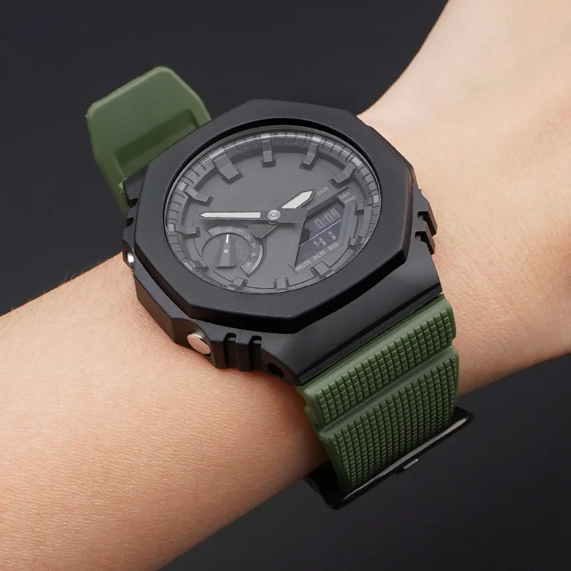 Ремінець Casio G-Shock Поліуретан 20,9 см Зелений 16 мм