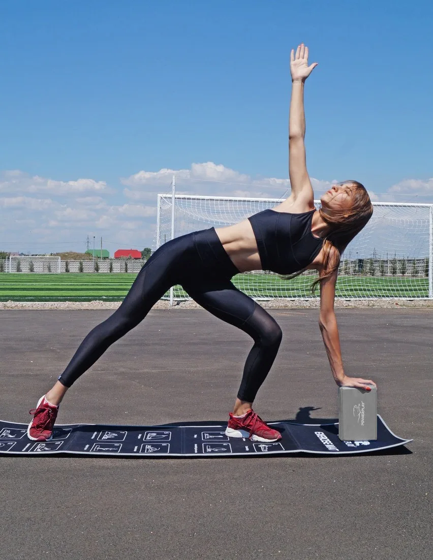 Блок для йоги Active Point EVA 7,6х15,2х22,9 см Серый