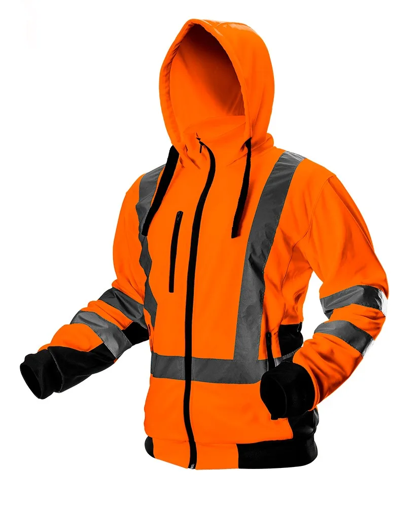 Куртка робоча Neo Tools Basic, XXL(56), з підвищеною видимістю, поліестер, 240 г/м2, оранжева.