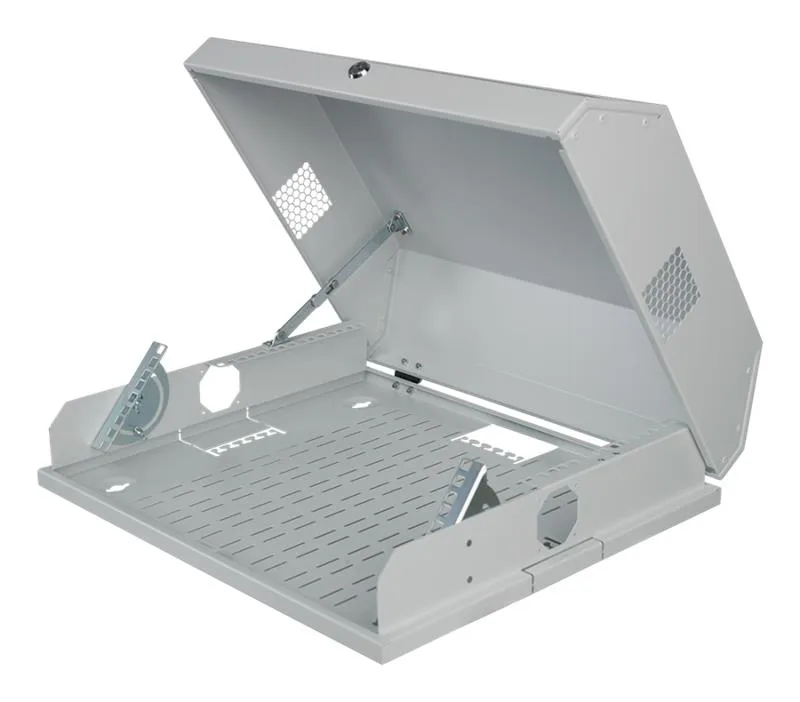 Шкаф MIRSAN 19", 3+5U, SLIM, 537x475 мм, серый