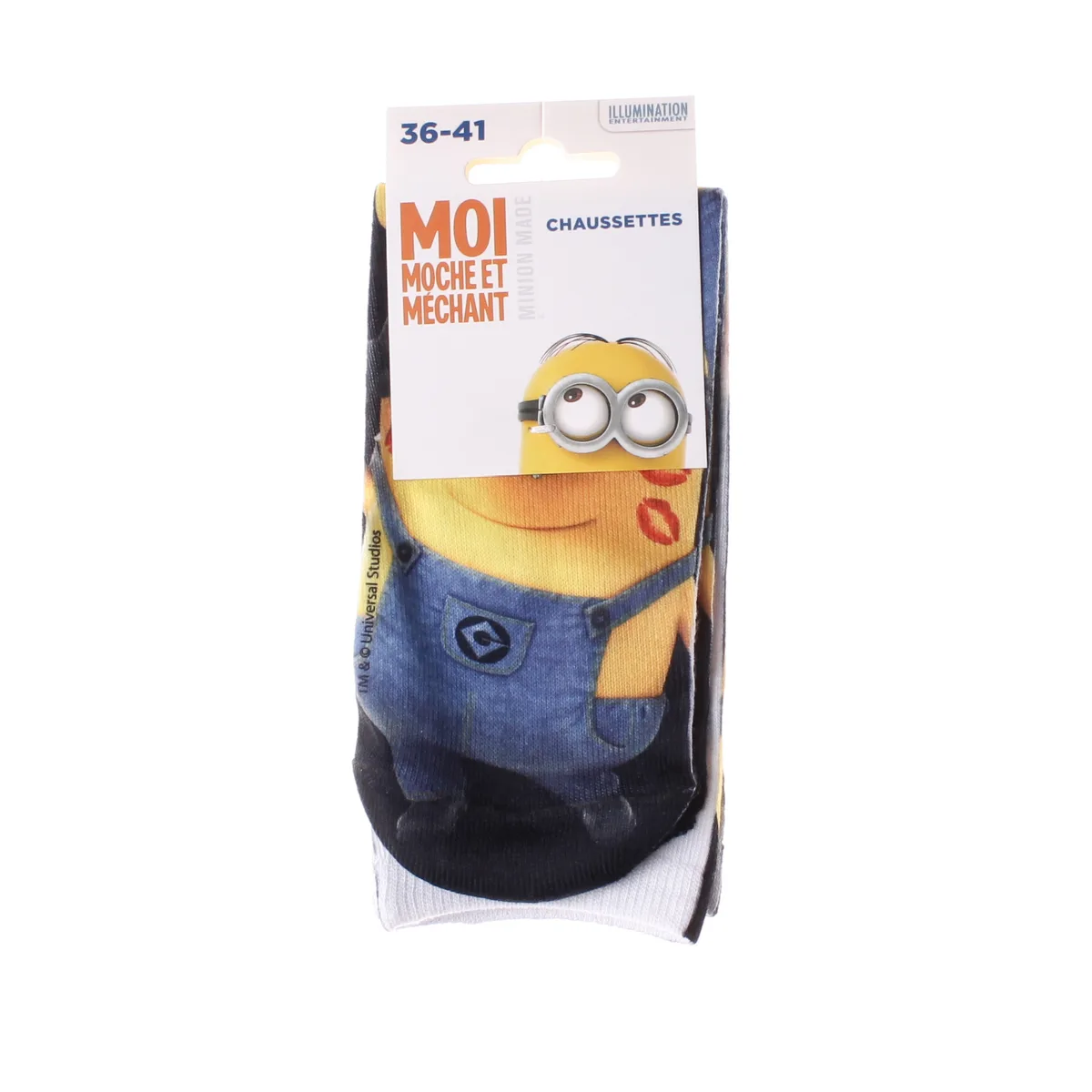 Шкарпетки MINIONS поліестер 36-41 чорні